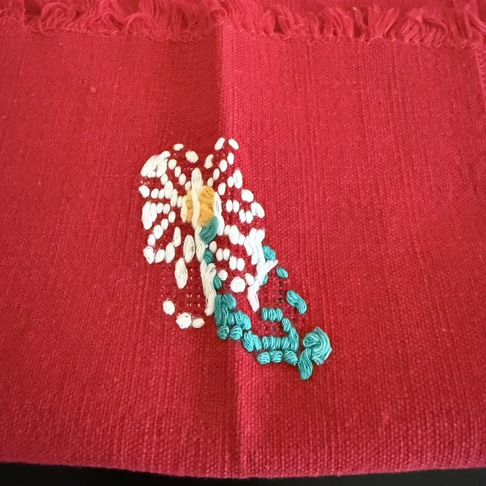 Vintage Cross Stitch Linen Napkins Lot of 13